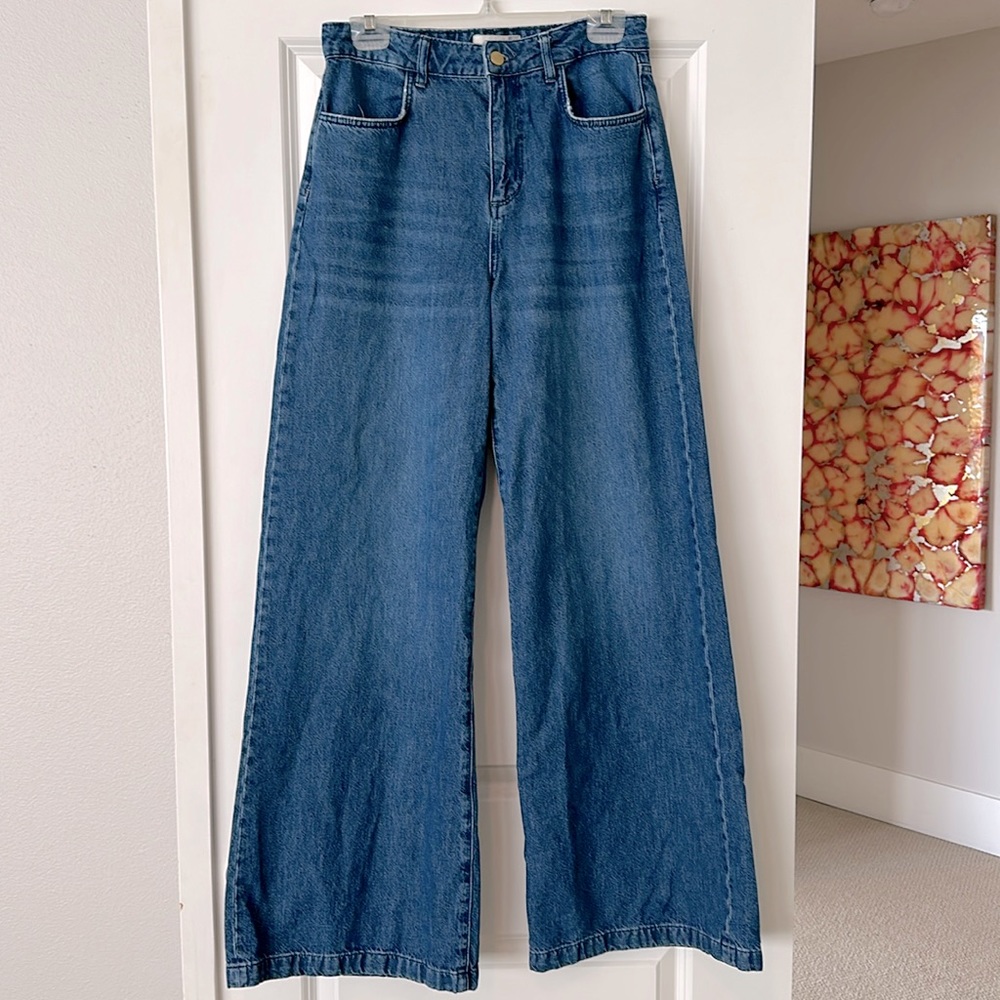 Triarchy Ms Fonda High Rise Wide Leg Jeans, size 27